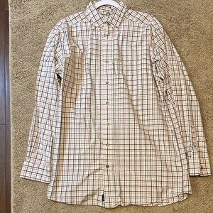 Ariat Pro Series Men's Plaid Button Down Shirt - Red, Blue, Cream NWOT